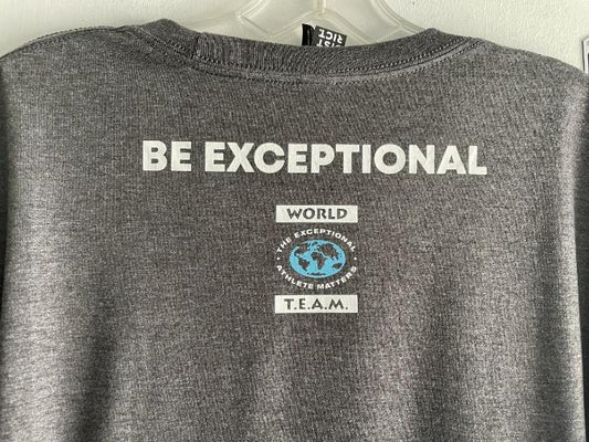 Gray BE EXCEPTIONAL Tee